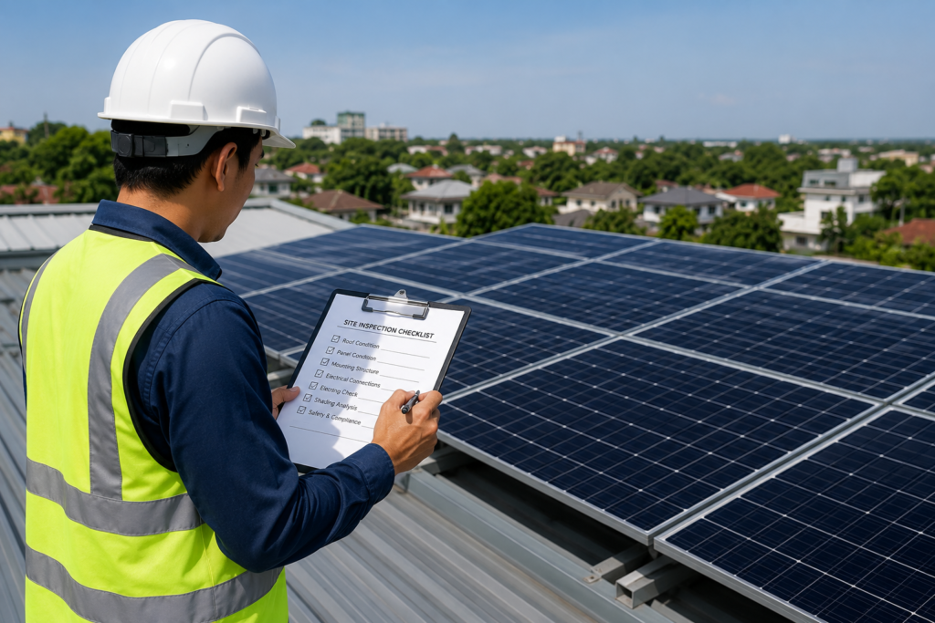 Site Inspection for Solar Projects